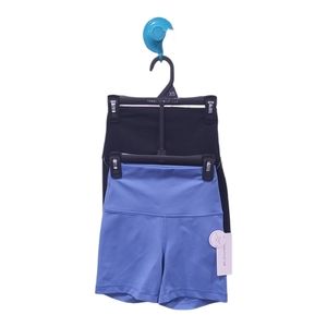 Yogalicious Lux 5" High Waist Biker Short - 2 Pack Granada Sky & Blackout